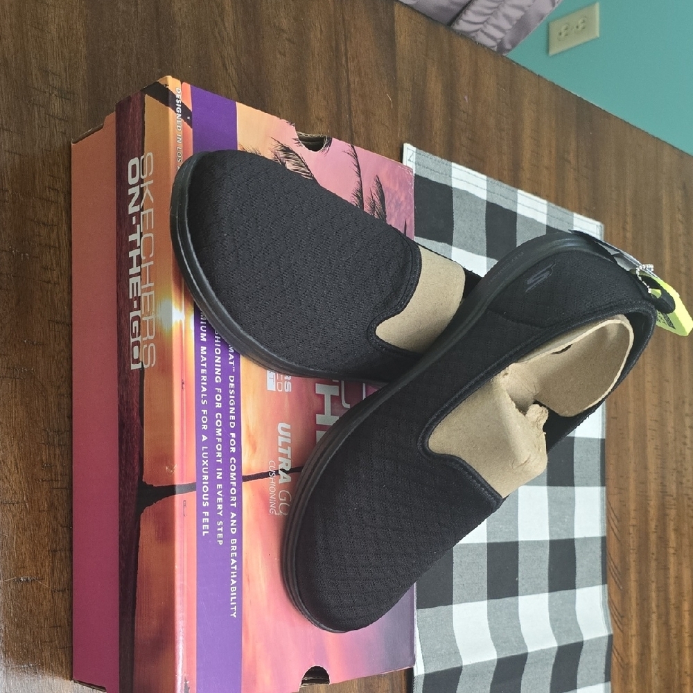 Skechers Black Loafers Slip-On Shoes